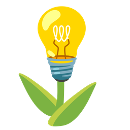 light bulb and tulip