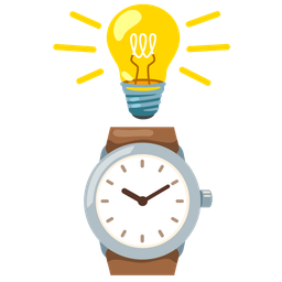 Light bulb and Watch