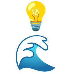 Light bulb and Water wave