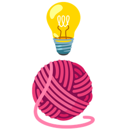 Light bulb and Yarn