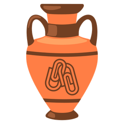 linked paperclips and amphora