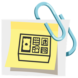 linked paperclips and bento box