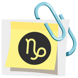 linked paperclips and Capricorn