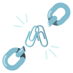 linked paperclips and chains