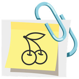 linked paperclips and cherries