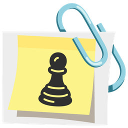 linked paperclips and chess pawn
