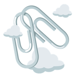linked paperclips and cloud