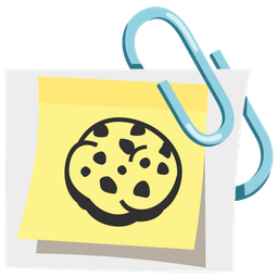 linked paperclips and cookie