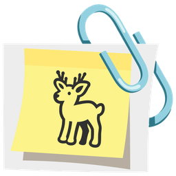 linked paperclips and deer