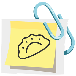 linked paperclips and dumpling