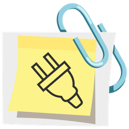 linked paperclips and electric plug