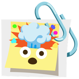 linked paperclips and exploding head