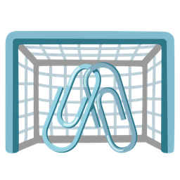 linked paperclips and goal net