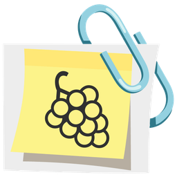 linked paperclips and grapes