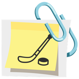 linked paperclips and ice hockey