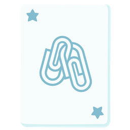 linked paperclips and joker