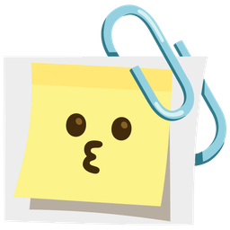 Linked paperclips and Kissing face