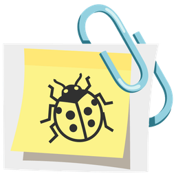 linked paperclips and lady beetle