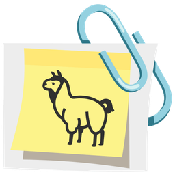 linked paperclips and llama