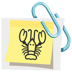 linked paperclips and lobster