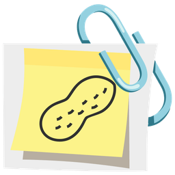 linked paperclips and peanuts