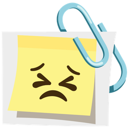 linked paperclips and persevering face