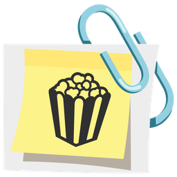 linked paperclips and popcorn