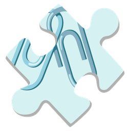 linked paperclips and puzzle piece