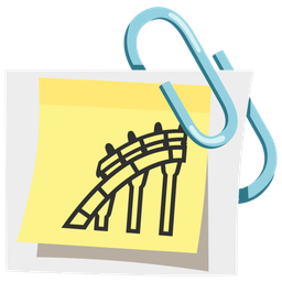 linked paperclips and roller coaster