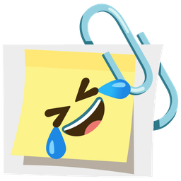 Linked paperclips and Rolling on the floor laughing