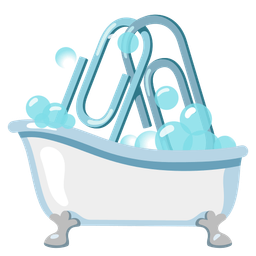 linked paperclips and soap