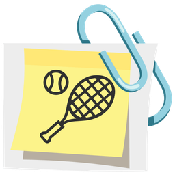 linked paperclips and tennis