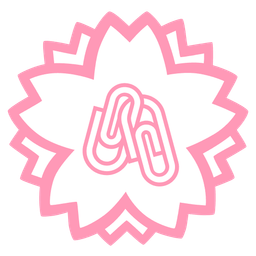 linked paperclips and white flower