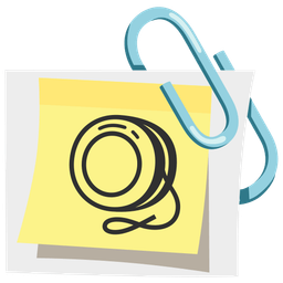 linked paperclips and yo-yo