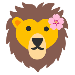 Lion and Cherry blossom