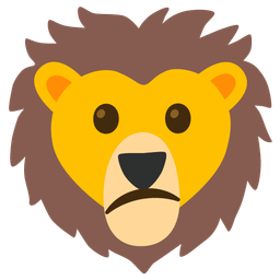 Lion and Confused face