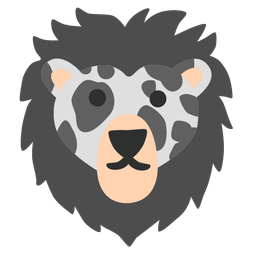 Lion and Cow face