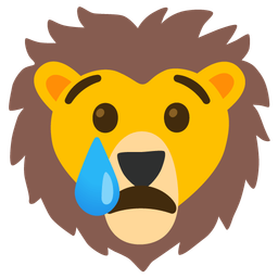 Lion and Crying face