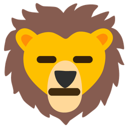 Lion and Expressionless face