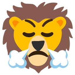 Lion and Face with steam from nose