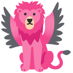 Lion and Flamingo