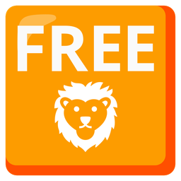 Lion and FREE button