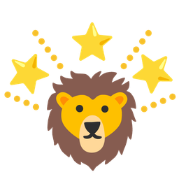 lion and glowing star