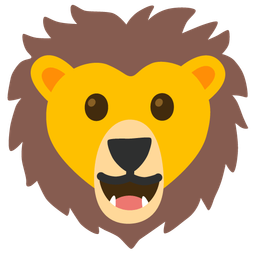 Lion and Grinning face