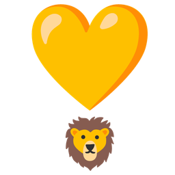 Lion and Heart exclamation
