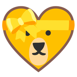 Lion and Heart with ribbon