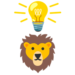 Lion and Light bulb