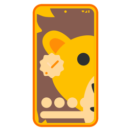 Lion and Mobile phone