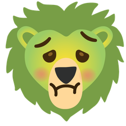 Lion and Nauseated face