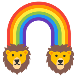 Lion and Rainbow